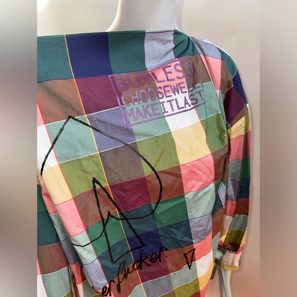 Vivienne Westwood SS18 UNISEX MOTHERFUCKERS WILMA SHIRT CHECK SIZE I BRAND NEW - Picture 4 of 16